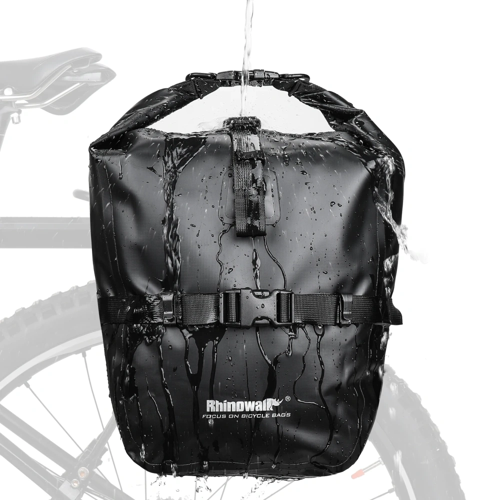 Rhinowalk 20L Bicycle Pannier Bag Bike Waterproof Portable Bike Bag Big storage Trunk Pack Cycling Travel Cycling 1pc or 2 pcs