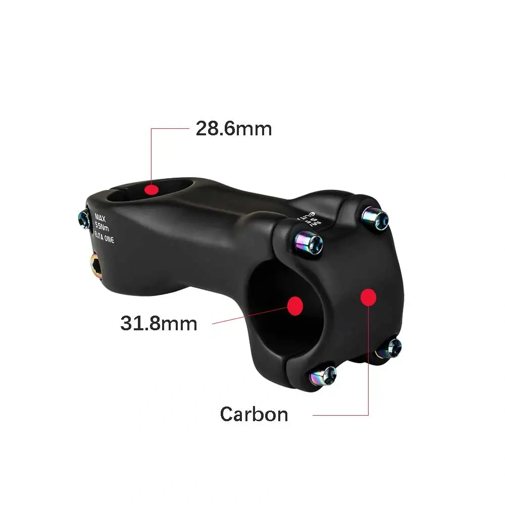 elitaone MTB Carbon Stem 60-120mm Road Bike Stems 6 Degree 31.8mm Suitable For Carbon Fiber Handlebars