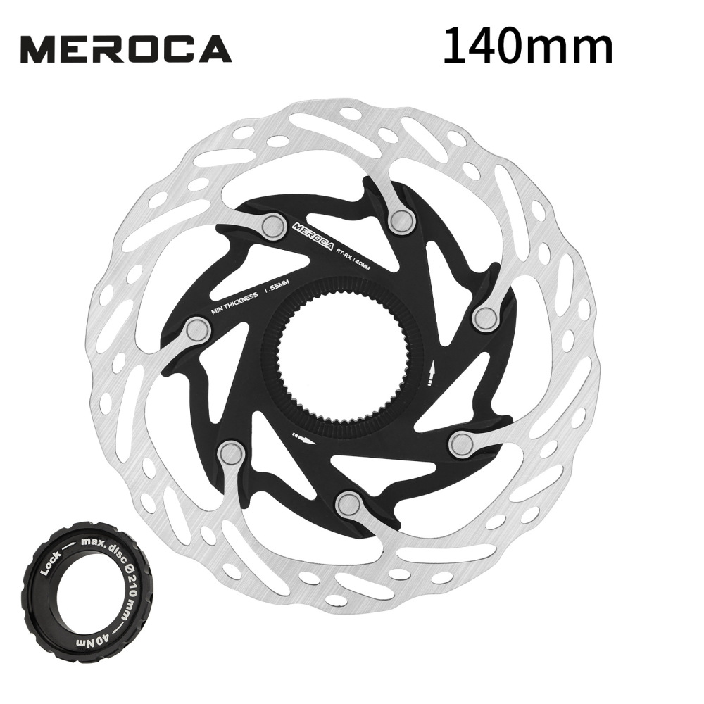 MEROCA XR 140/160mm Center Lock/Six-Bolt Disc Brake Rotor for Road and Mountain Bikes