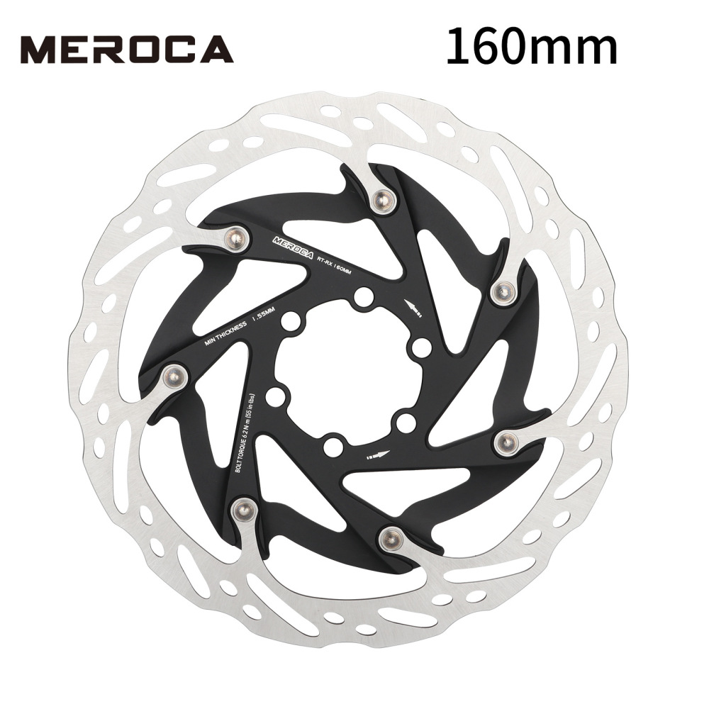 MEROCA XR 140/160mm Center Lock/Six-Bolt Disc Brake Rotor for Road and Mountain Bikes