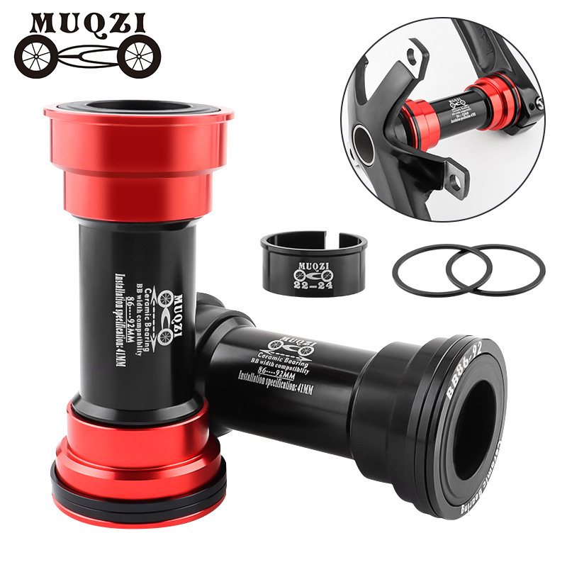 MUQZI MTB Mountain Rode Bike Bottom Bracket Press Fit BB90-92 Replacement Ceramic Bearing Axis Shaft Fits 41mm Diameter BB