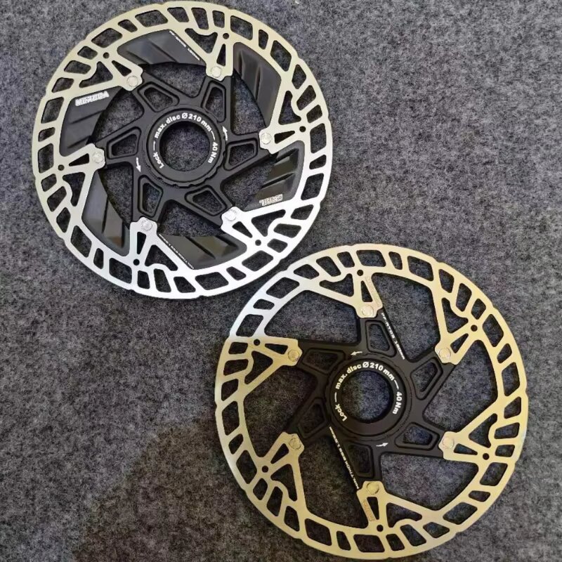 MEROCA Ultralight Center Lock Brake Disc 160mm Diameter Hollow Out 6-Bolt/Central Lock Brake Disc Used for SHIMANO/SRAM Brake