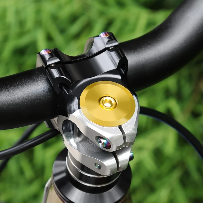 MUQZI Titanium Headset Stem Top Cap 1-1/8"  with Titanium Bolt M6 x 35mm