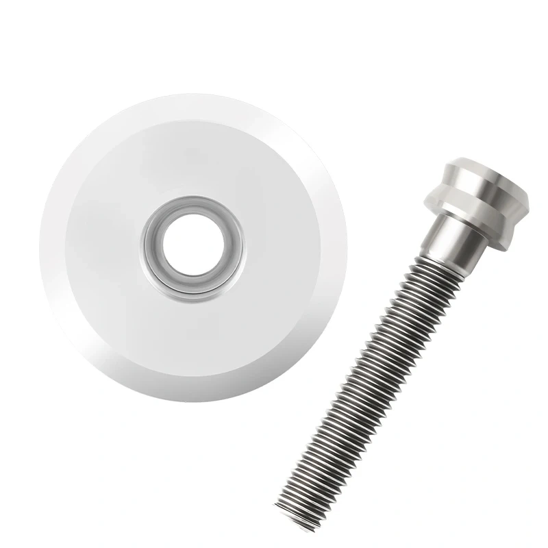 MUQZI Titanium Headset Stem Top Cap 1-1/8"  with Titanium Bolt M6 x 35mm