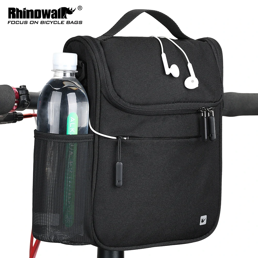 Rhinowalk 5L Bicycle bag bike cycling bag folding bike handlebar Bag front tube frame phone hole waterproof bike accessories