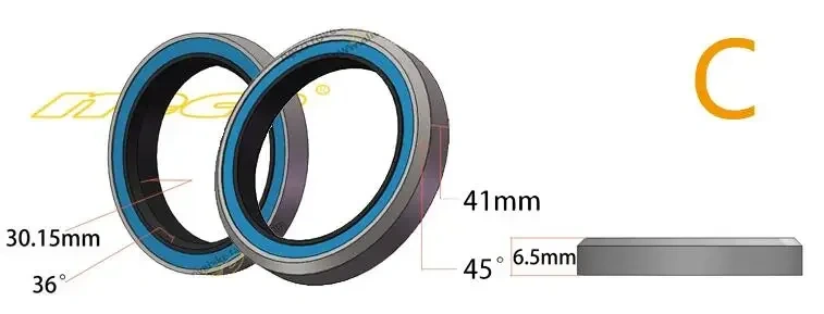 Neco Bike Bearing Headset  MTB 38 39 41 41.8 43.8 44 46.8 46.9 47 48.9 49 50.8 51 51.8 52 mm Bicycle Fork Road Bike MTB repair