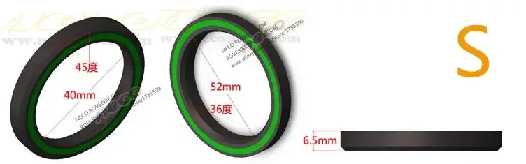 Neco Bike Bearing Headset  MTB 38 39 41 41.8 43.8 44 46.8 46.9 47 48.9 49 50.8 51 51.8 52 mm Bicycle Fork Road Bike MTB repair