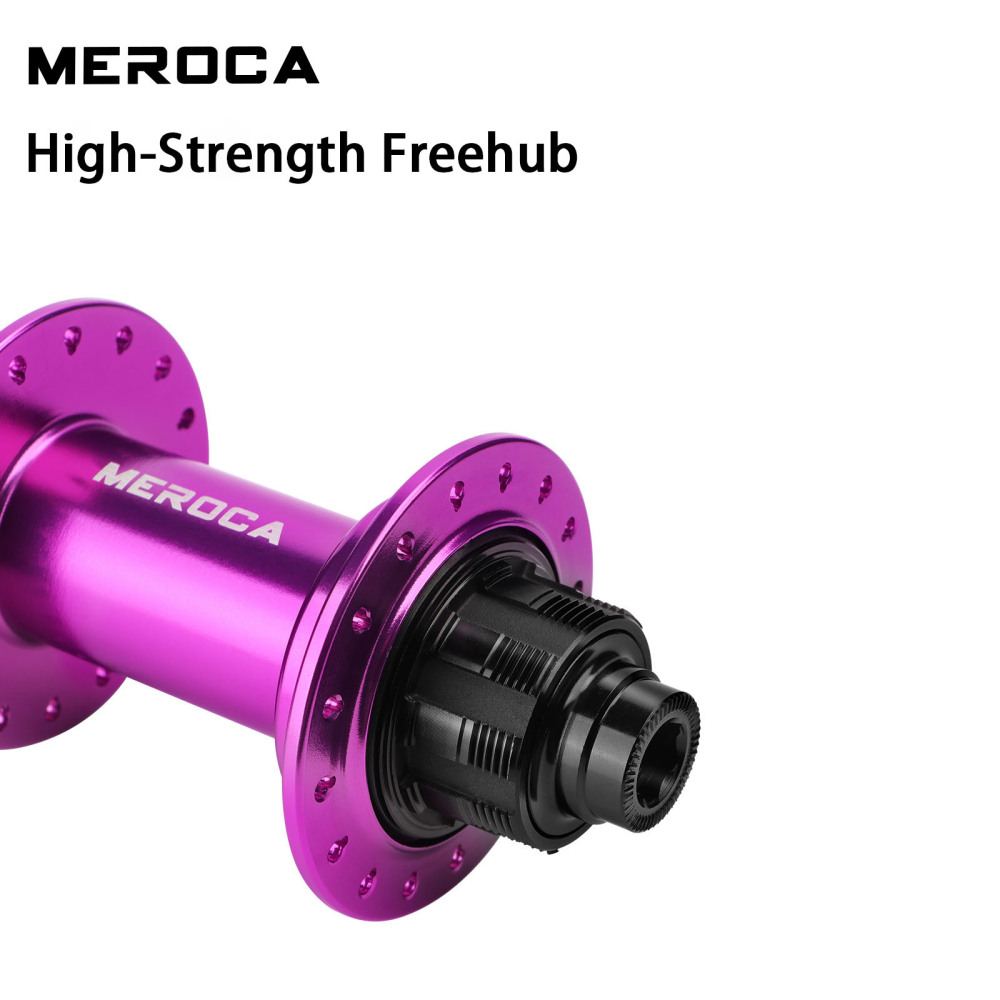 MEROCA Dirt Bike Single-Speed Hub 32 Holes Disc Brake 120 Points of Engagement 5 Bearings Aluminum Alloy Quick-Release Hub