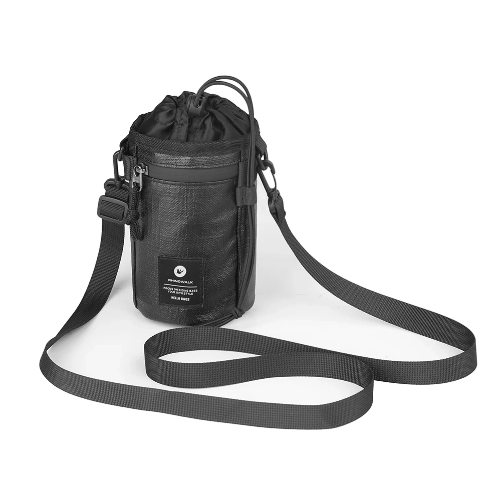 Rhinowalk Bicycle Handlebar Bag 1.6L Cycling Insulated Water Bottle Carrier Pouch Riding Commuting Morandi Color Schemes Pack