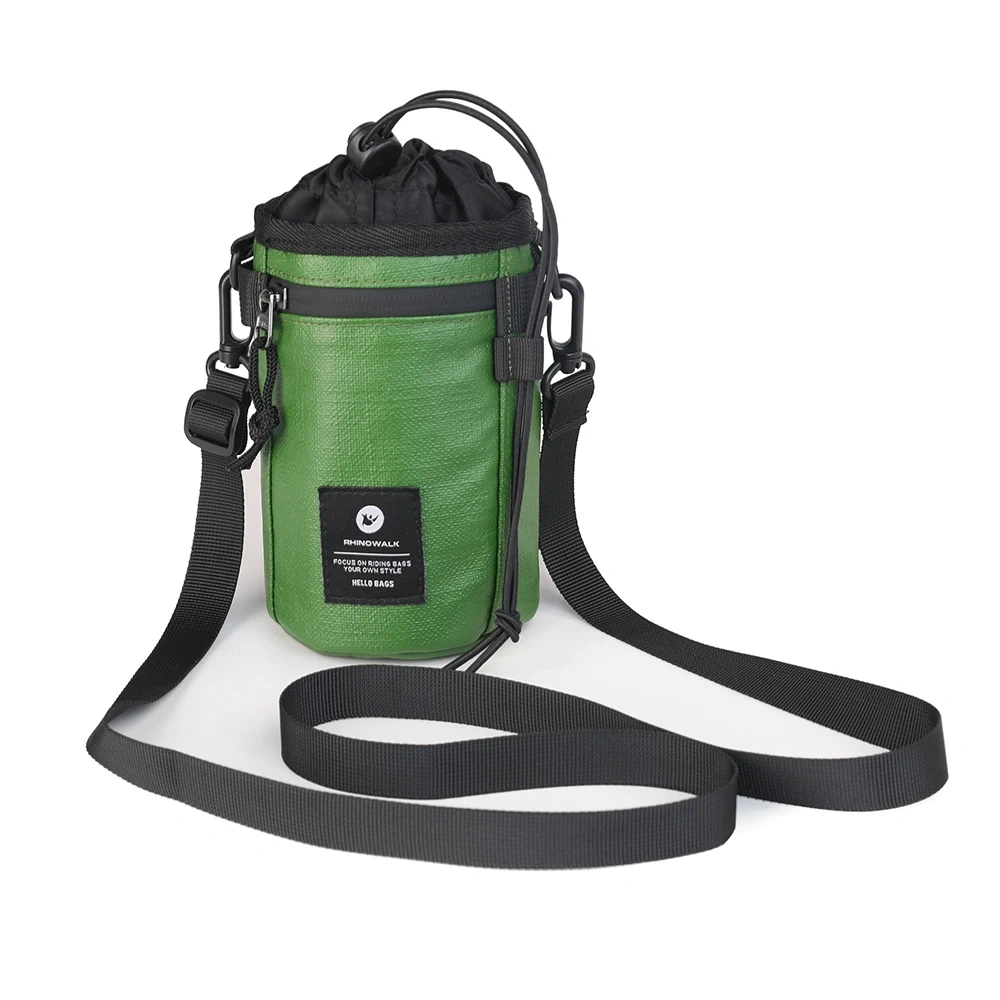 Rhinowalk Bicycle Handlebar Bag 1.6L Cycling Insulated Water Bottle Carrier Pouch Riding Commuting Morandi Color Schemes Pack