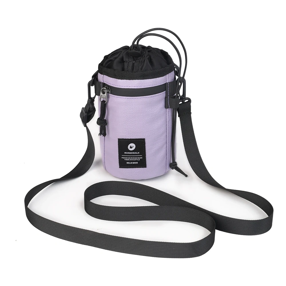 Rhinowalk Bicycle Handlebar Bag 1.6L Cycling Insulated Water Bottle Carrier Pouch Riding Commuting Morandi Color Schemes Pack