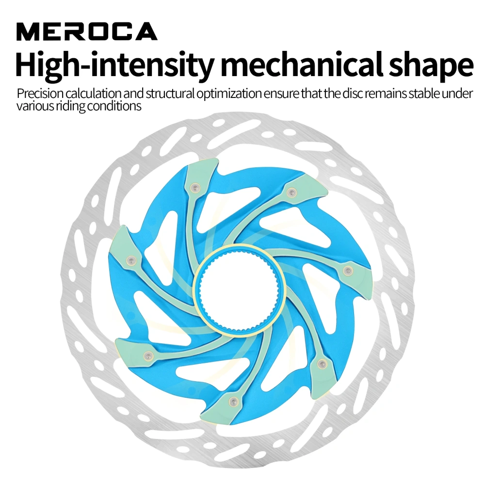 MEROCA Bicycle Center Lock Rotor 140mm160mm hollow heat dissipation wind breaking For Road Mountain Bike Rotors