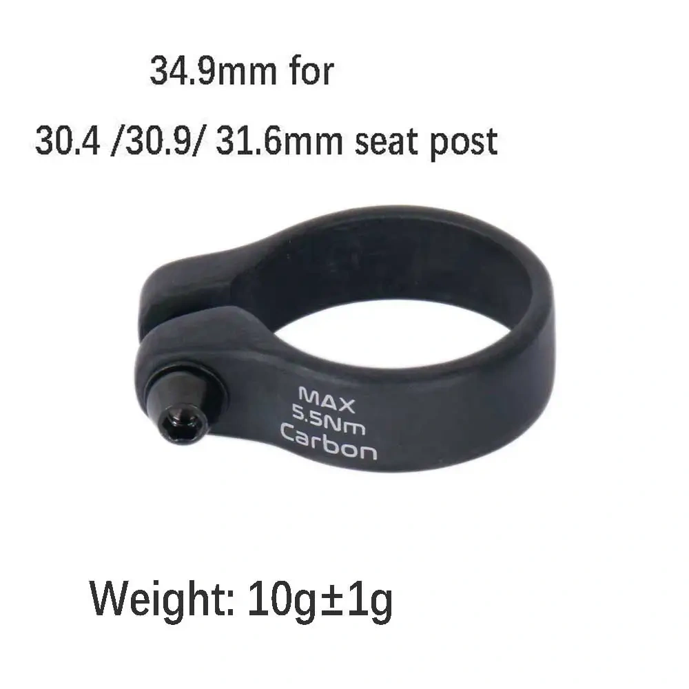 elitaone Carbon Seat Post Clamp 31.8/34.9mm Light 9g  MTB/Road Bike Seatposts Clamps Titanium Screw