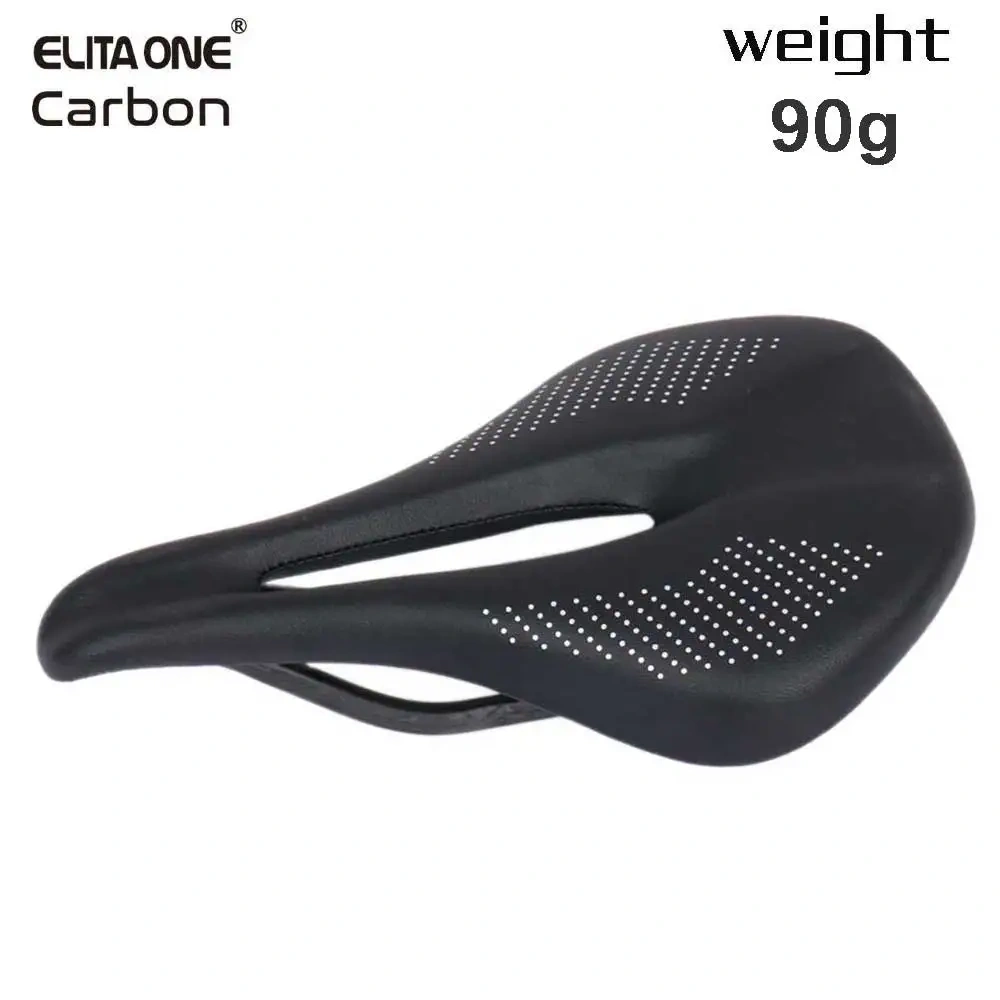 elitaone MTB Carbon Saddle Road Bike Saddles 240x143mm  Super Light 90g UD Bare Carbon Finish Bicycle Seat