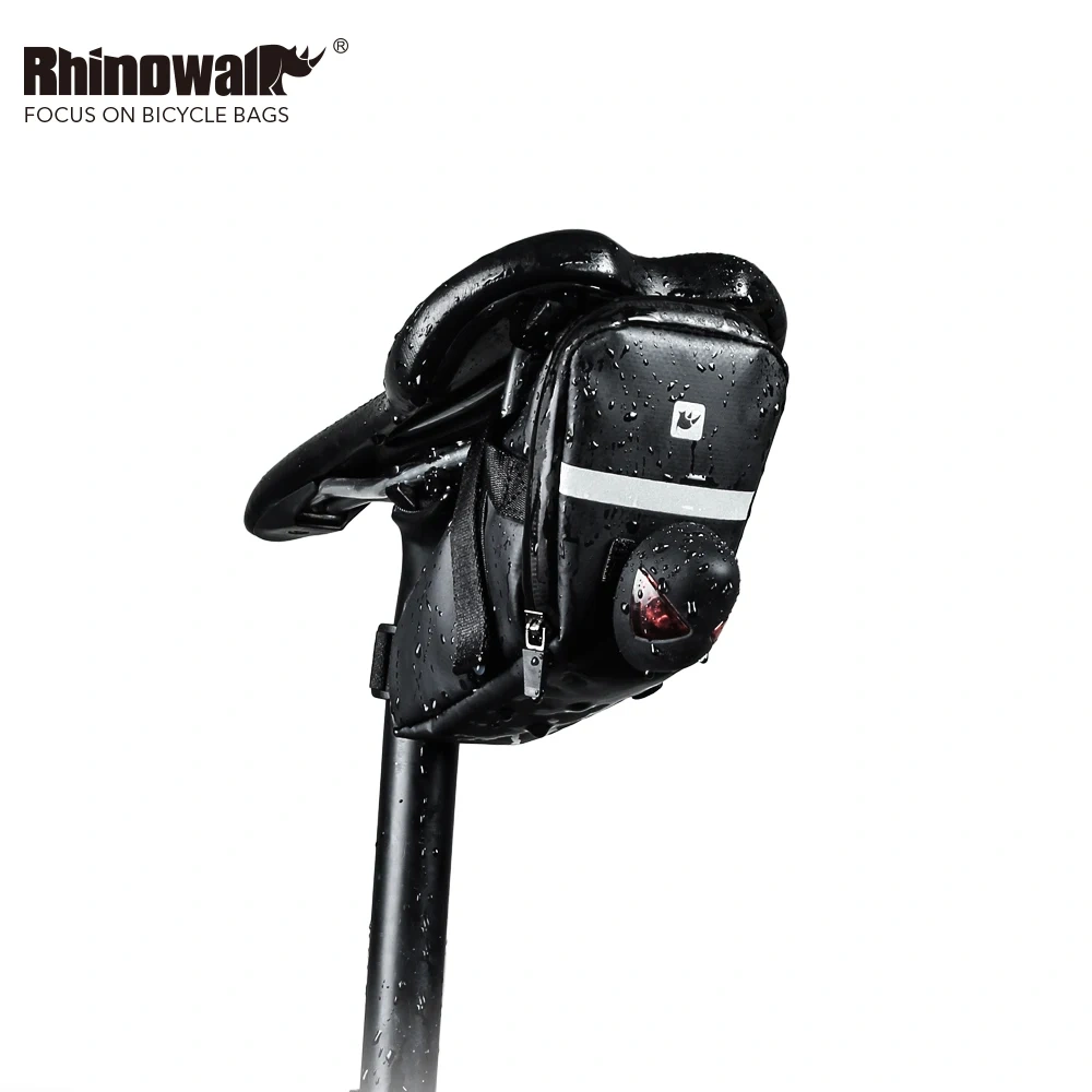 RHINOWALK Bicycle Bag Bike Waterproof Storage Saddle Bag Seat Cycling Tail Rear reflectiv Bag Saddle Bolsa Bicicleta accessories