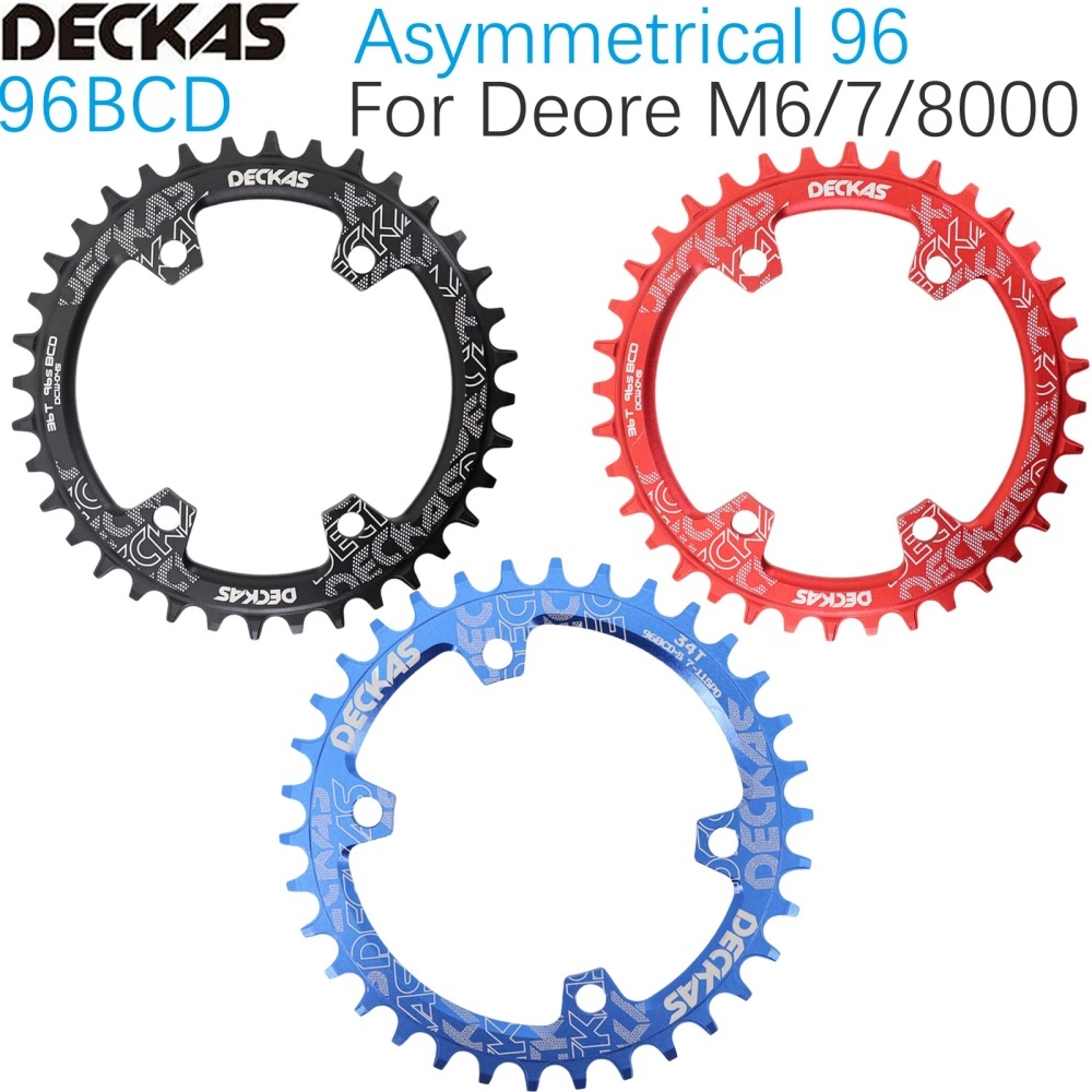 Deckas 96BCD Chainring Round 32T 34T 36T 38 40 42T 96 BCD  for M7000 M8000 M9000 Cycling Bike Bicycle Chainwheel tooth plate