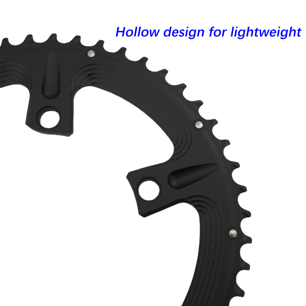 DJC Road Bike Chainring 110bcd 4 Bolts Round 2x Chainring Double 52t 36t for Shimano 4700 5800 6800 9000 R7000 R8000 R9100