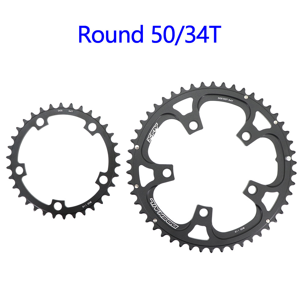 Snail double chainring 110bcd road bike round chainring 2x 50t 35t 34t 52t 36t 53t 39t gravel for sram red rival s350 s900