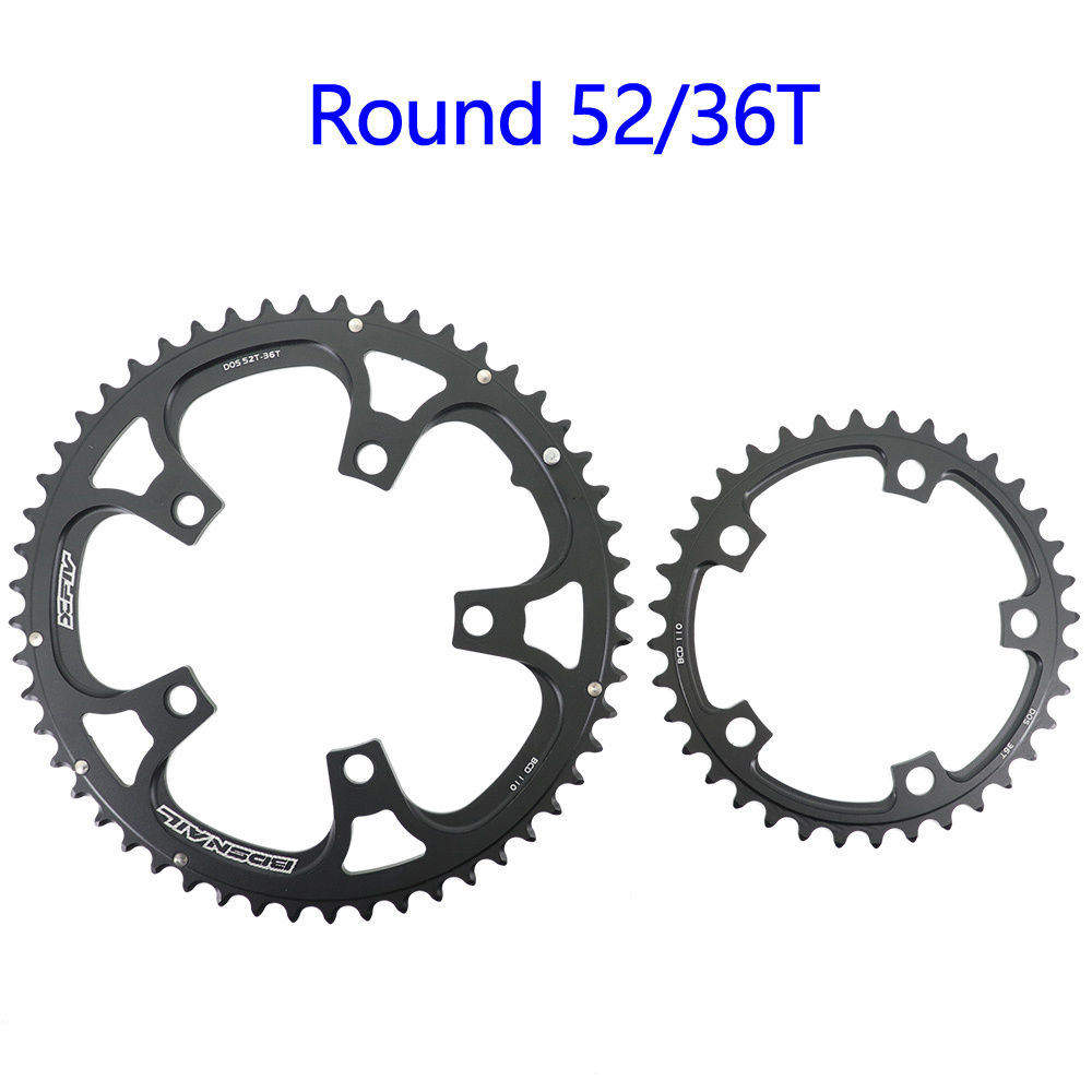 Snail double chainring 110bcd road bike round chainring 2x 50t 35t 34t 52t 36t 53t 39t gravel for sram red rival s350 s900