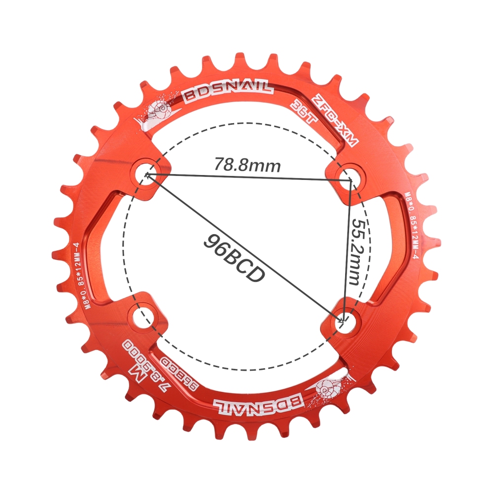 Snail Chain Ring Round for M7000 M8000 M9000 30T/32T/34T/36T/38 96 BCD Cycling Bike Bicycle Chainwheel Tooth Plate 96bcd M5100