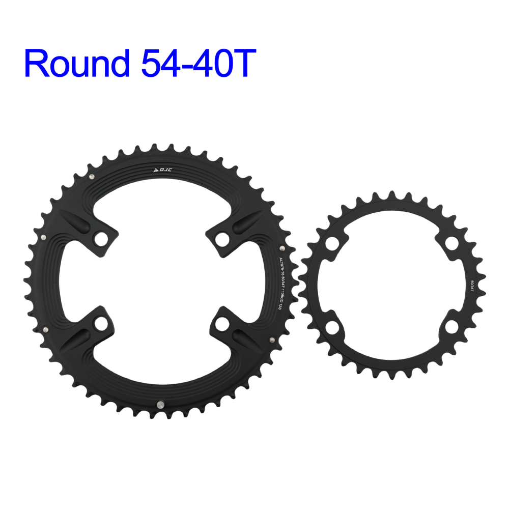 DJC Road Bike Chainring 110bcd 4 Bolts Round 2x Chainring Double 52t 36t for Shimano 4700 5800 6800 9000 R7000 R8000 R9100