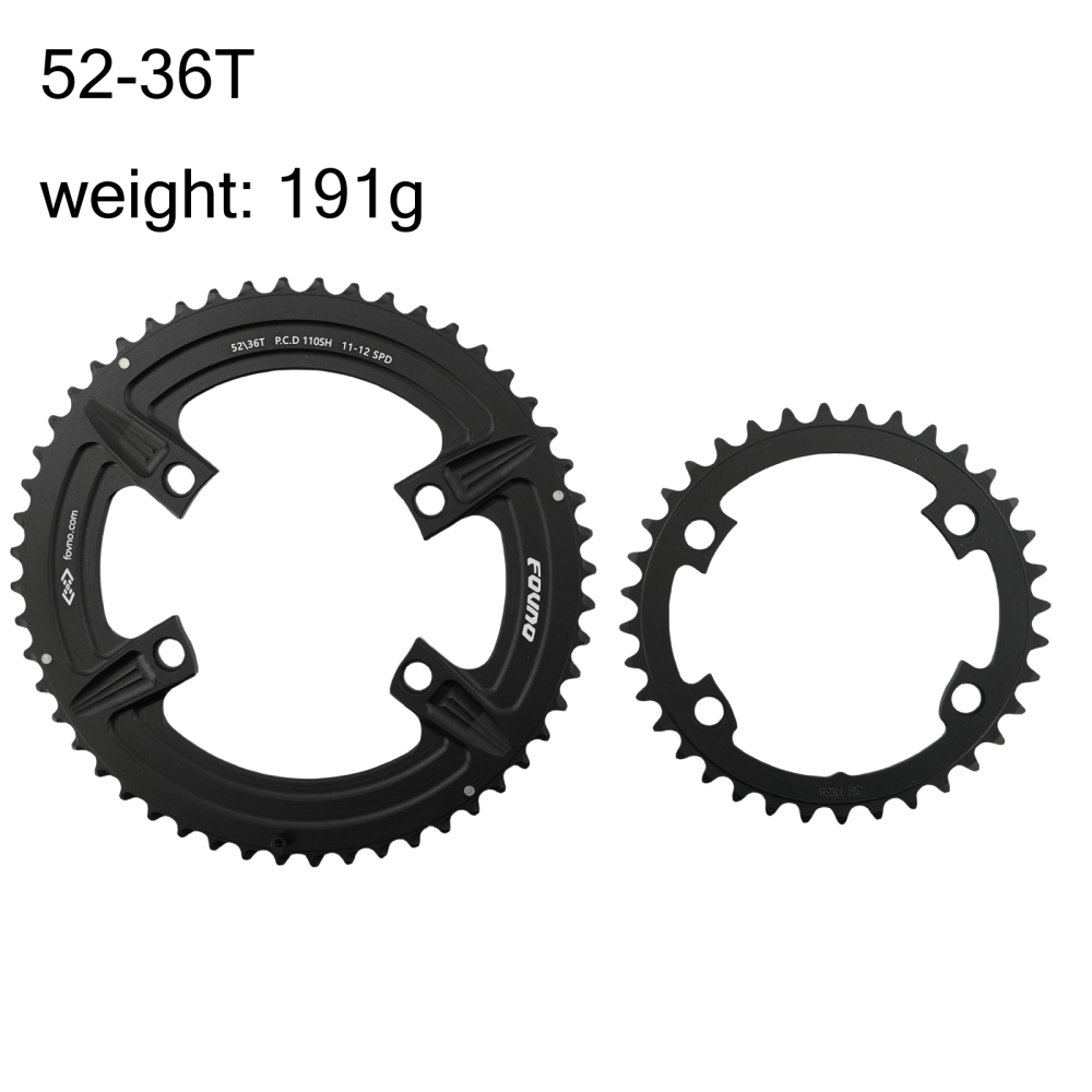 Fovno double bike chainring 2x round for road bike gravel R7100/R8100/R9200/R7000/R8000/R9100/R9000/4700/5800/6800/R2000/R3000
