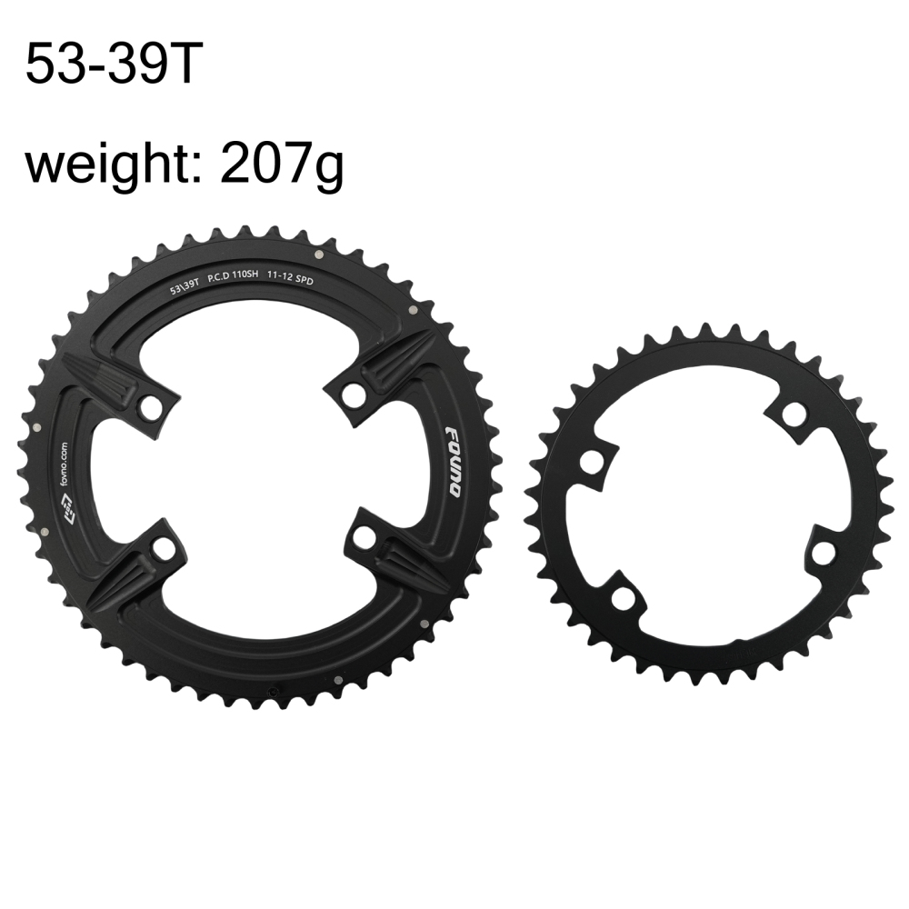 Fovno double bike chainring 2x round for road bike gravel R7100/R8100/R9200/R7000/R8000/R9100/R9000/4700/5800/6800/R2000/R3000