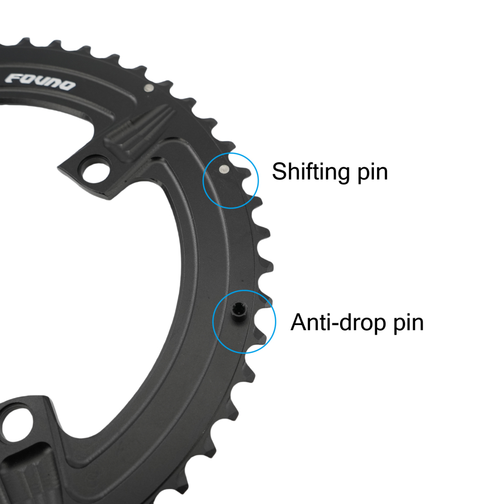 Fovno double bike chainring 2x round for road bike gravel R7100/R8100/R9200/R7000/R8000/R9100/R9000/4700/5800/6800/R2000/R3000