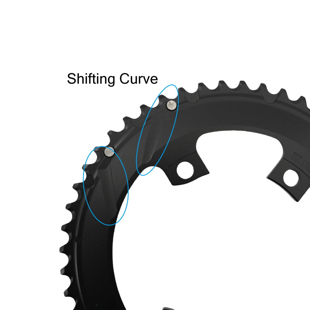 Fovno double bike chainring 2x round for road bike gravel R7100/R8100/R9200/R7000/R8000/R9100/R9000/4700/5800/6800/R2000/R3000