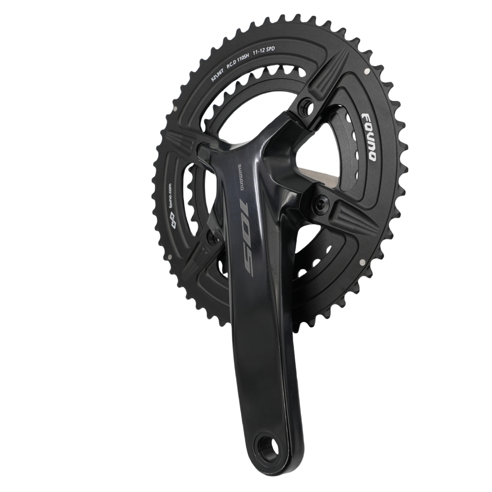 Fovno double bike chainring 2x round for road bike gravel R7100/R8100/R9200/R7000/R8000/R9100/R9000/4700/5800/6800/R2000/R3000