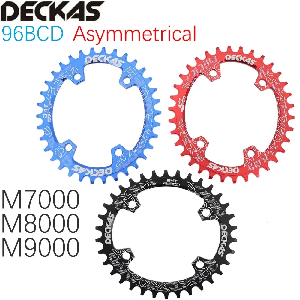 Deckas Chainring Oval 32T 34T 36T 38 Tooth 96 BCD  for M7000 M8000 M9000  Cycling Bike Bicycle Chainwheel tooth plate 96bcd