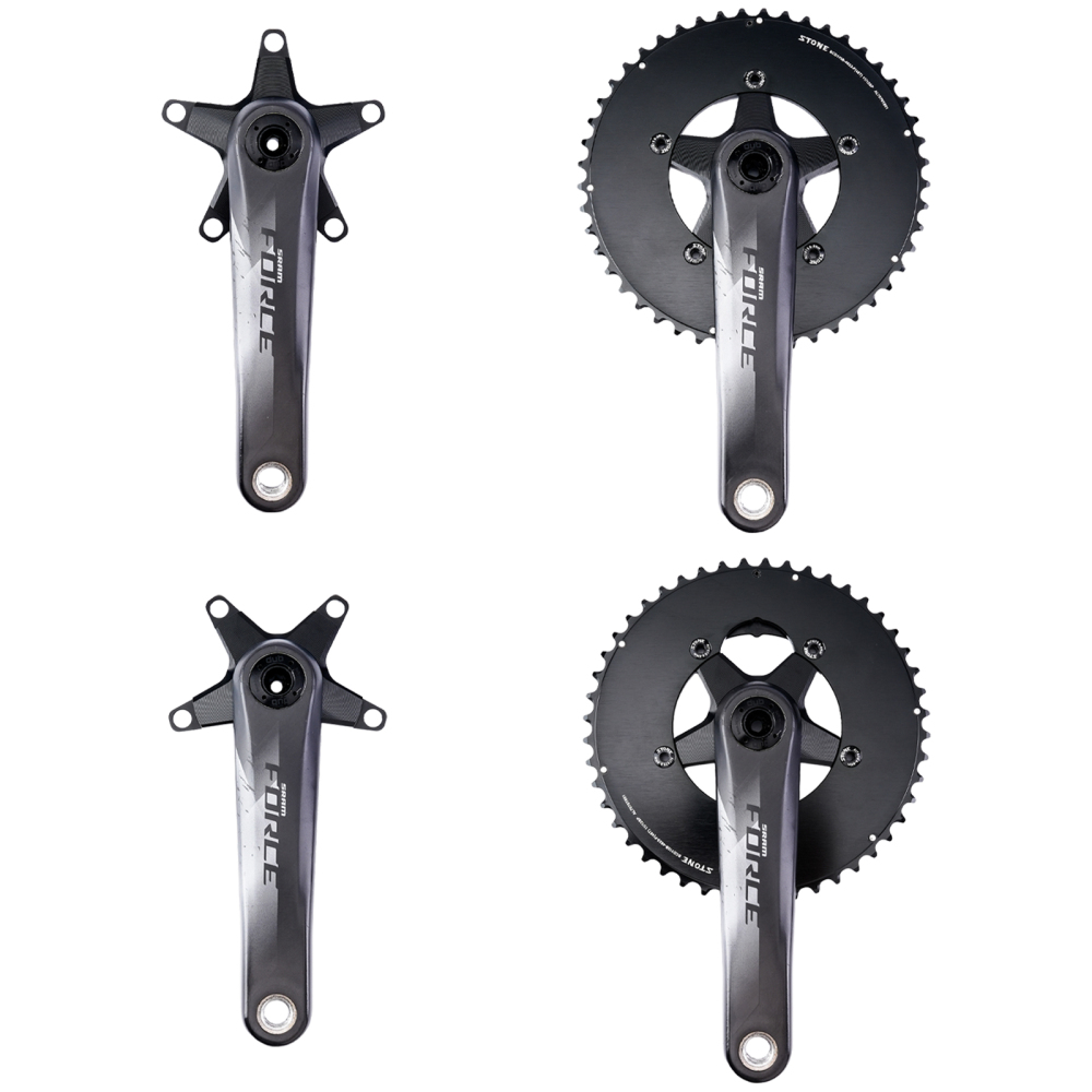 Stone 110bcd Double Chainring aero style for Shimano 11s 12s 5 Bolts Crank 12 Speed Road Bike Round 46 32t 52 36T 53 39T 54 40T 50 34 48 33T 2x