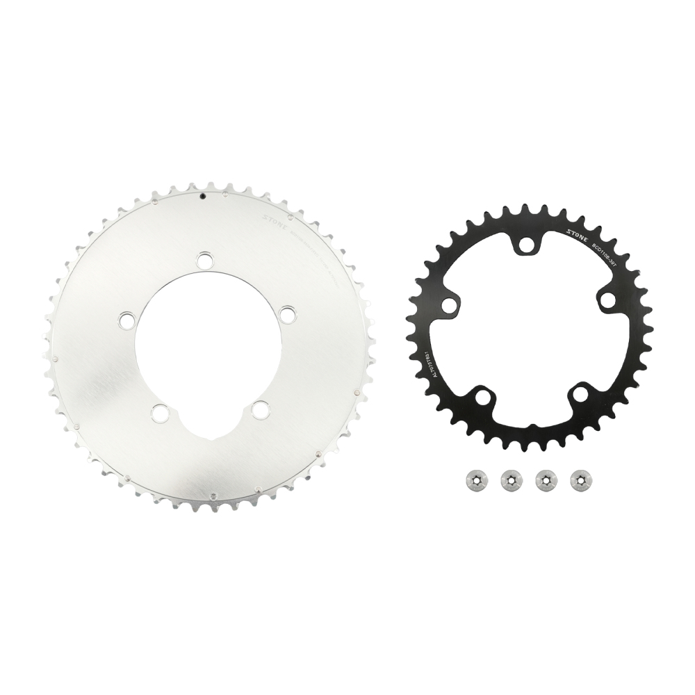 Stone 110bcd Double Chainring aero style for Shimano 11s 12s 5 Bolts Crank 12 Speed Road Bike Round 46 32t 52 36T 53 39T 54 40T 50 34 48 33T 2x