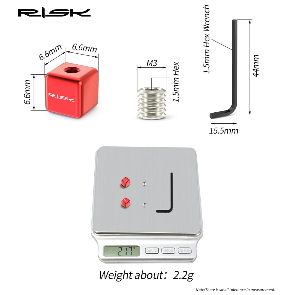 RISK Bike Cube Candy Inner Cable End Cap Tip Inner Line Wire Crimps For Road Mountain Bicycle