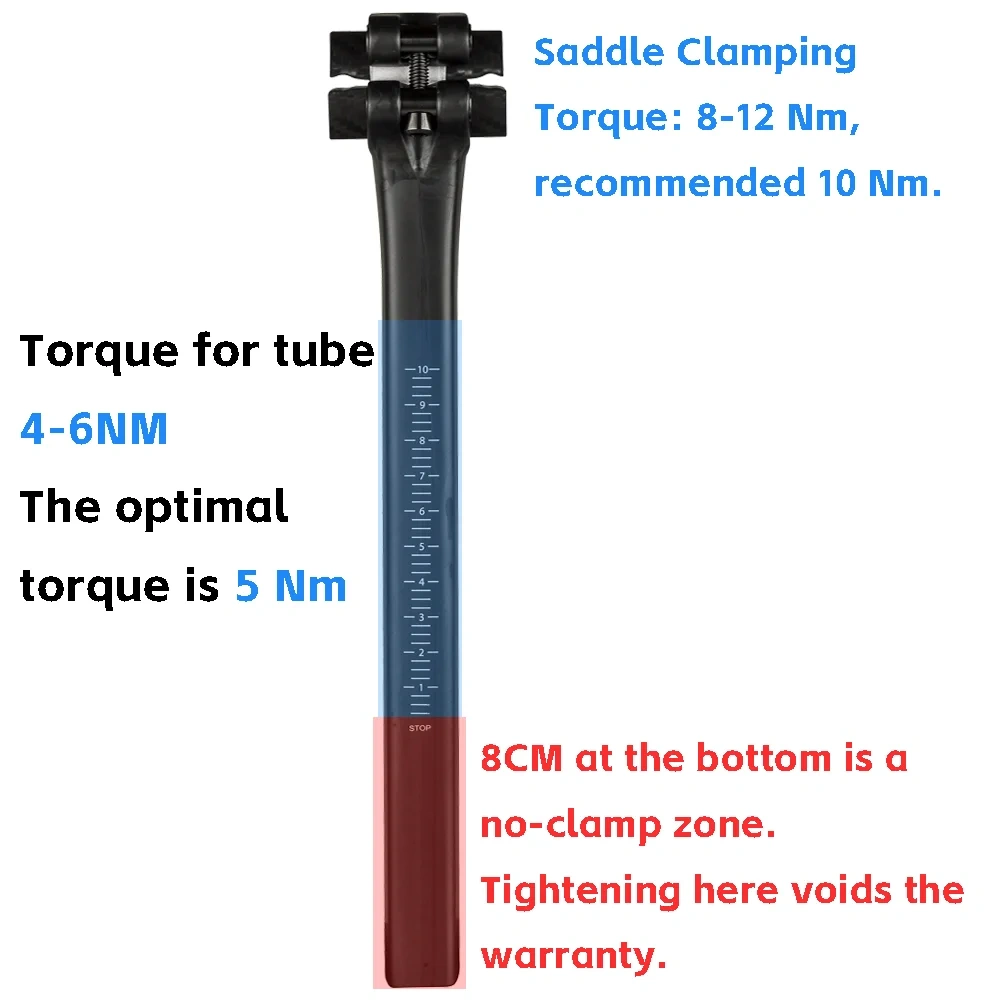ELITAONE Ultralight Carbon Seatpost 125g, 5mm Offset for Merida Reacto, Road Bike Seatpost 260/310/360mm