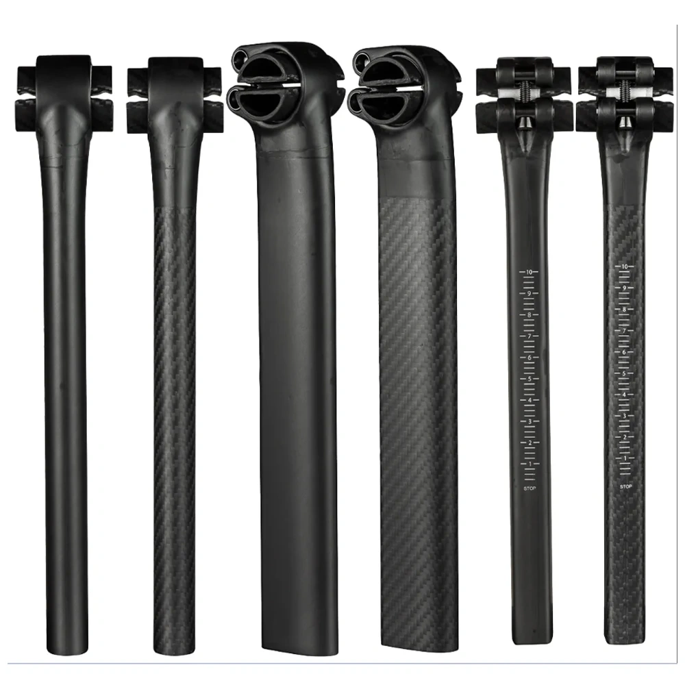 ELITAONE Ultralight Carbon Seatpost 125g, 5mm Offset for Merida Reacto, Road Bike Seatpost 260/310/360mm