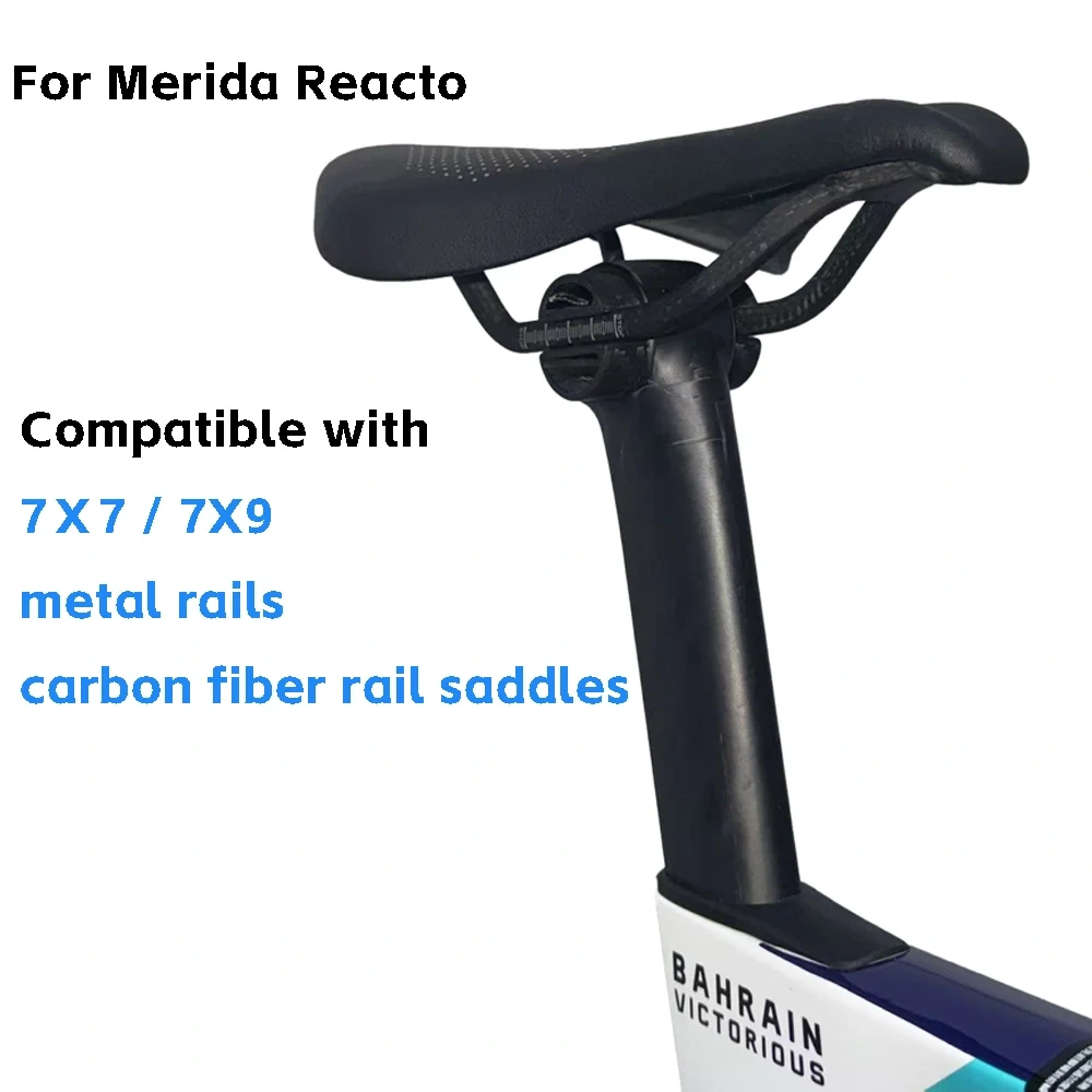 ELITAONE Ultralight Carbon Seatpost 125g, 5mm Offset for Merida Reacto, Road Bike Seatpost 260/310/360mm