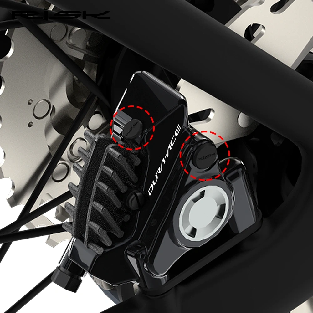 RISK Bicycle Oil Disc Bleed Nipple Cover Dust Plug Screw Cap Rubber Plug DA Protective Cover 105UT For R7170/R8170/R9270