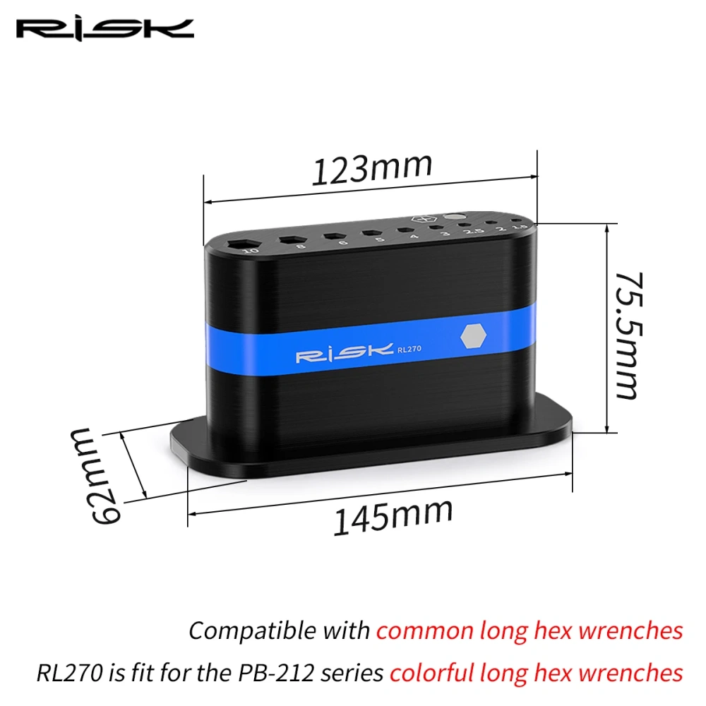 RISK Bicycle Bike Allen Key Hex Wrench Storage Rack L-key Tool Holder Organizer Stand