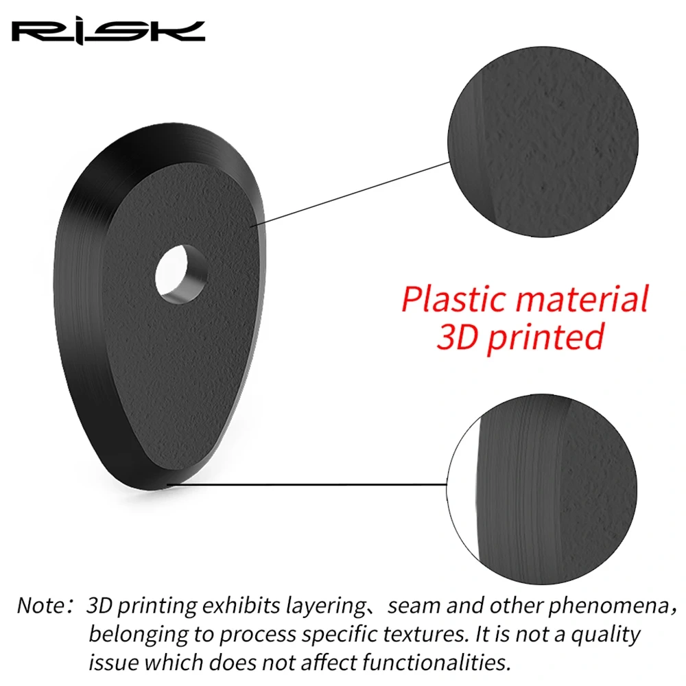 RISK Road Bicycle Electronic Shift Lever Custom Button Washer for UT8170 / DA9270 Bike Derailleur System, 3D Printed Polymers