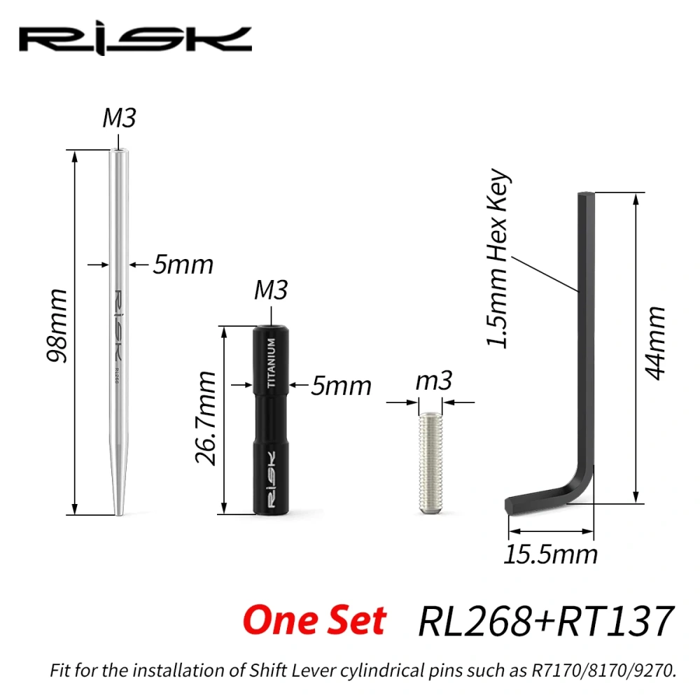 RISK Road Bike Shift Lever Cylindrical Pivot Pin Installation Tool Shifter Barrel Pin Screw Bolt for 105 UT R7170 R8170 R9270