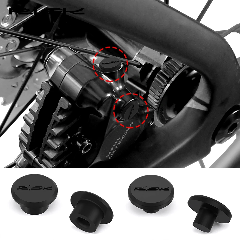 RISK Bicycle Oil Disc Bleed Nipple Cover Dust Plug Screw Cap Rubber Plug DA Protective Cover 105UT For R7170/R8170/R9270