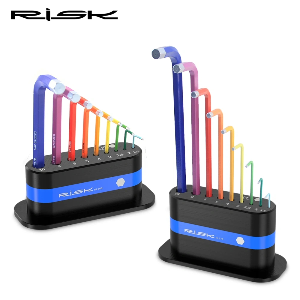 RISK Bicycle Bike Allen Key Hex Wrench Storage Rack L-key Tool Holder Organizer Stand