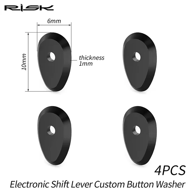 RISK Road Bicycle Electronic Shift Lever Custom Button Washer for UT8170 / DA9270 Bike Derailleur System, 3D Printed Polymers