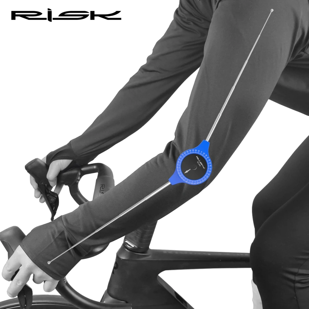 RISK Bike Cyclist Joint Protractor Arm Leg Angle Finder Ruler Measurement Fitting Tool Gauge Bicycle