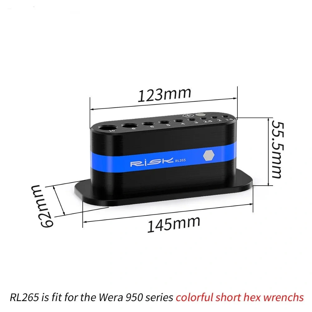 3D Printed Wrench Holder Multi-functional Anti-Slip Base Tool Organizer Universal Desktop Storage Rack for Wera 950/967
