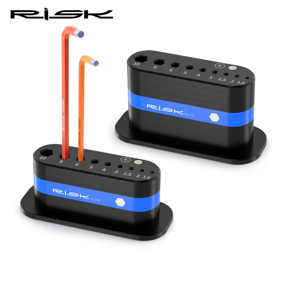 RISK Bicycle Bike Allen Key Hex Wrench Storage Rack L-key Tool Holder Organizer Stand