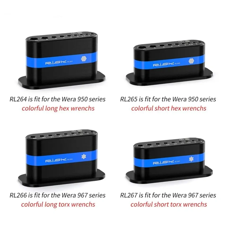 3D Printed Wrench Holder Multi-functional Anti-Slip Base Tool Organizer Universal Desktop Storage Rack for Wera 950/967