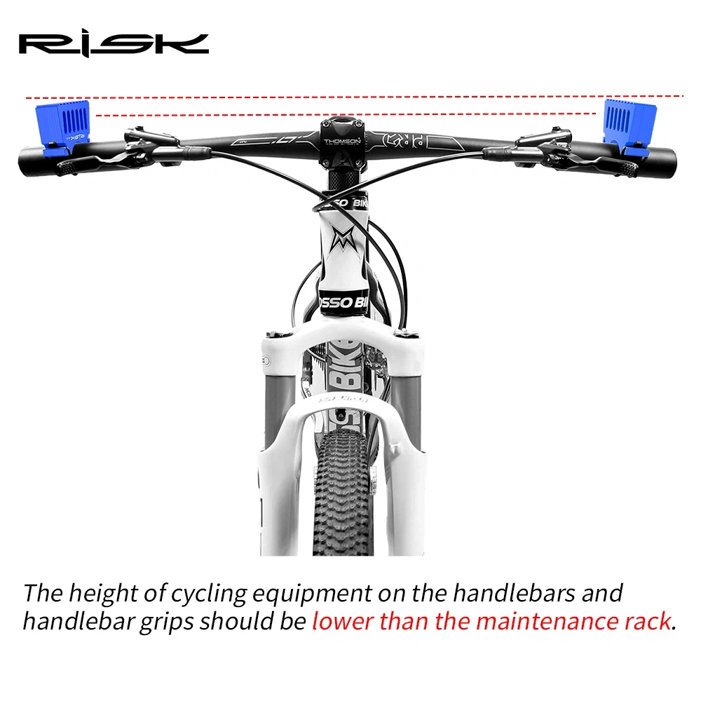 One Pair RISK Bike Inverted Repair Stand Bicycle Handlebar Jacks For Electric Bikes, Mountain Bike and Road Bike