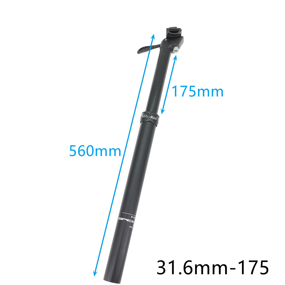 Kindshock Dropper Seatpost Manual Travel 175mm 125 150 Height Adjustable Exa Form SpeedUp 27.2 30.9 31.6 MTB Bike Lever Control